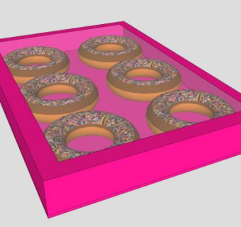 甜品甜甜圈SU模型下载_sketchup草图大师SKP模型