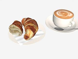 食物咖啡SU模型下载_sketchup草图大师SKP模型