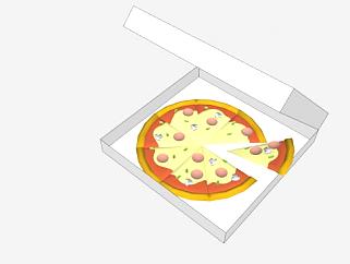 <em>意大利</em>食品披萨SU模型下载_sketchup草图大师SKP模型