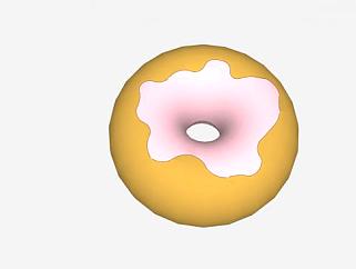 食品食物甜甜圈SU模型下载_sketchup草图大师SKP模型