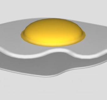 鸡蛋煎蛋SU模型下载_sketchup草图大师SKP模型