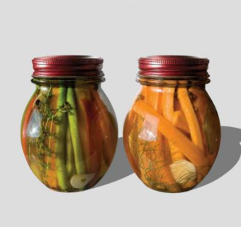 玻璃腌胡萝卜SU模型下载_sketchup草图大师SKP模型