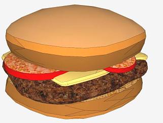 食品汉堡SU模型下载_sketchup草图大师SKP模型