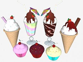 食品冰淇淋SU模型下载_sketchup草图大师SKP模型