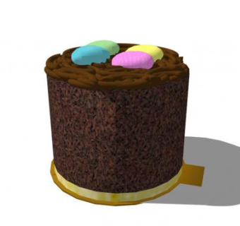 复活节鸟巢SU模型下载_sketchup草图大师SKP模型