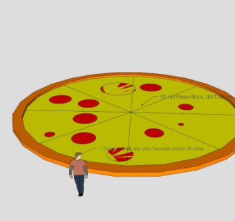 巨大披萨SU模型下载_sketchup草图大师SKP模型