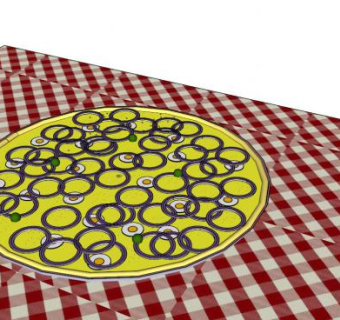 葡萄牙披萨SU模型下载_sketchup草图大师SKP模型