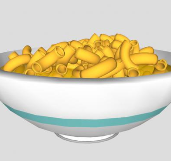 通心粉奶酪SU模型下载_sketchup草图大师SKP模型