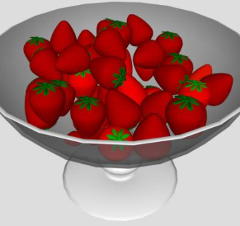 水果草莓SU模型下载_sketchup草图大师SKP模型