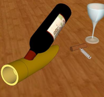 酒水竹酒架SU模型下载_sketchup草图大师SKP模型