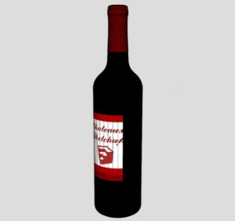 红酒红酒瓶SU模型下载_sketchup草图大师SKP模型