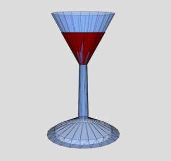 红酒葡萄酒酒杯SU模型下载_sketchup草图大师SKP模型