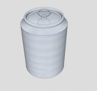 饮料罐SU模型下载_sketchup草图大师SKP模型