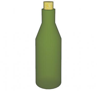 葡萄酒木塞酒瓶SU模型下载_sketchup草图大师SKP模型