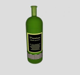 软木塞酒瓶SU模型下载_sketchup草图大师SKP模型