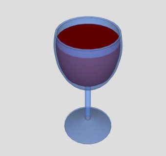 透明玻璃酒杯SU模型下载_sketchup草图大师SKP模型