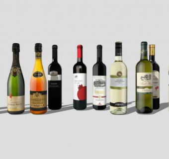 多款香槟酒SU模型下载_sketchup草图大师SKP模型
