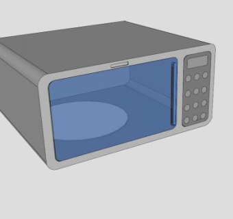 厨房器具微波炉SU模型下载_sketchup草图大师SKP模型