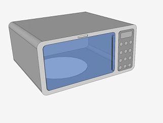 <em>厨房器具</em>微波炉SU模型下载_sketchup草图大师SKP模型