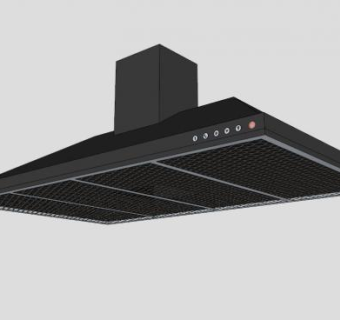 厨房黑色抽风机SU模型下载_sketchup草图大师SKP模型