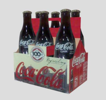 六瓶可乐瓶SU模型下载_sketchup草图大师SKP模型