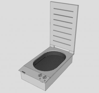 厨房器具烤炉SU模型下载_sketchup草图大师SKP模型