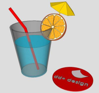 果汁玻璃杯SU模型下载_sketchup草图大师SKP模型