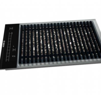 博世多米诺黑色烤架SU模型下载_sketchup草图大师SKP模型