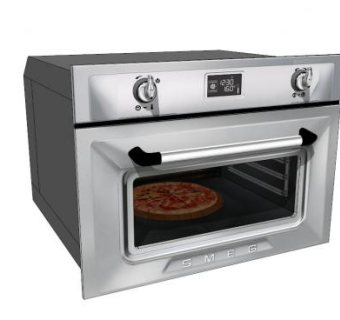 烘箱银白烤箱SU模型下载_sketchup草图大师SKP模型