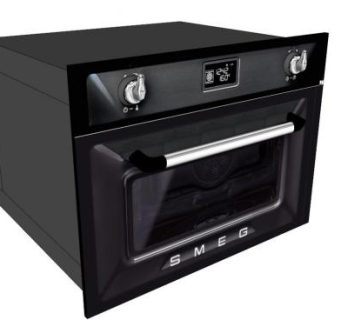 维多利亚黑色烤箱SU模型下载_sketchup草图大师SKP模型