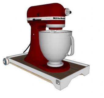 家用电器滑板搅拌机SU模型下载_sketchup草图大师SKP模型