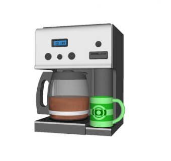 厨房咖啡机SU模型下载_sketchup草图大师SKP模型