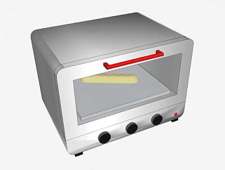 厨房烘培烤箱SU模型下载_sketchup草图大师SKP模型