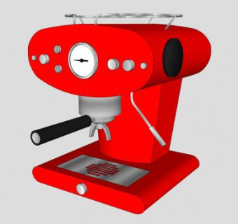 浓缩咖啡机SU模型下载_sketchup草图大师SKP模型