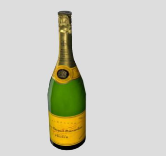 香槟酒标签SU模型下载_sketchup草图大师SKP模型