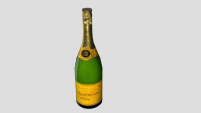 香槟酒标签SU模型下载_sketchup草图大师SKP模型