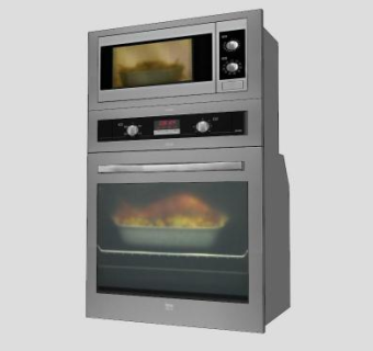 微波塔烤箱SU模型下载_sketchup草图大师SKP模型