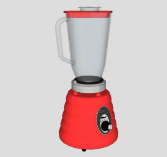 经典红色搅拌机SU模型下载_sketchup草图大师SKP模型