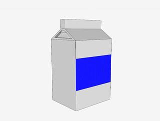 牛奶盒SU模型下载_sketchup草图大师SKP模型