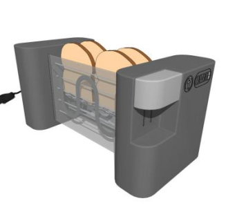 玻璃烤面包机SU模型下载_sketchup草图大师SKP模型