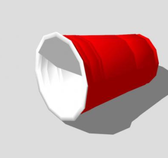 红色杯子SU模型下载_sketchup草图大师SKP模型