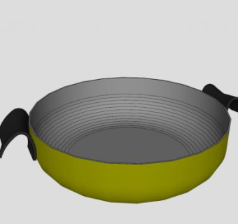 厨房煎锅SU模型下载_sketchup草图大师SKP模型