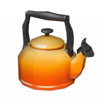 厨房橙色水壶SU模型下载_sketchup草图大师SKP模型