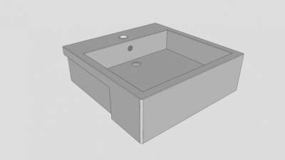 瓦斯盆地台盆SU模型下载_sketchup草图大师SKP模型