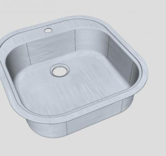 不锈钢水池台面SU模型下载_sketchup草图大师SKP模型