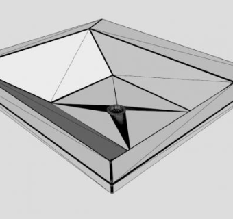 矩形台盆卫生洁具SU模型下载_sketchup草图大师SKP模型