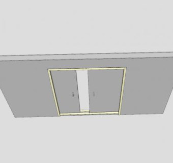 滑门SU模型下载_sketchup草图大师SKP模型