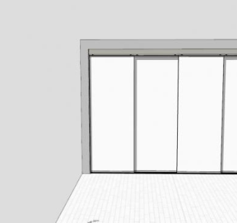 滑动柜门SU模型下载_sketchup草图大师SKP模型