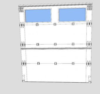 车库门SU模型下载_sketchup草图大师SKP模型