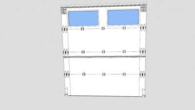 车库门SU模型下载_sketchup草图大师SKP模型